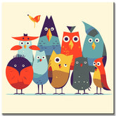 Painting by numbers bird portrait pictures